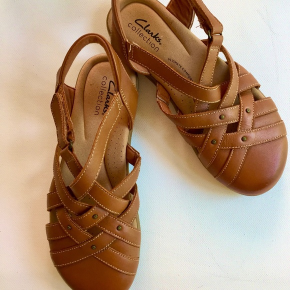 CLARKS Women's Fisherman Sandals, US 6.5 M, brown - new - Picture 1 of 2